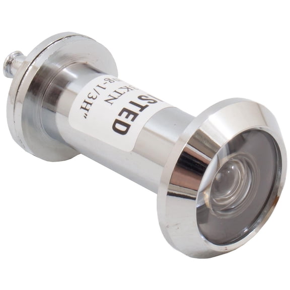UL-Rated Door Viewer with Cover, 180 Degrees, 9/16" Bore Hole, Adjusts from 1-3/8" to 2-1/8", Polished Chrome by Stone Harbor Hardware