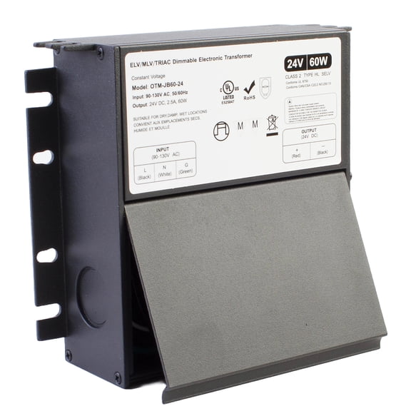 UL listed 24v 60w Dimmable LED driver 2.5A class 2 power supply Triac / ELV / MLV for LED strip light