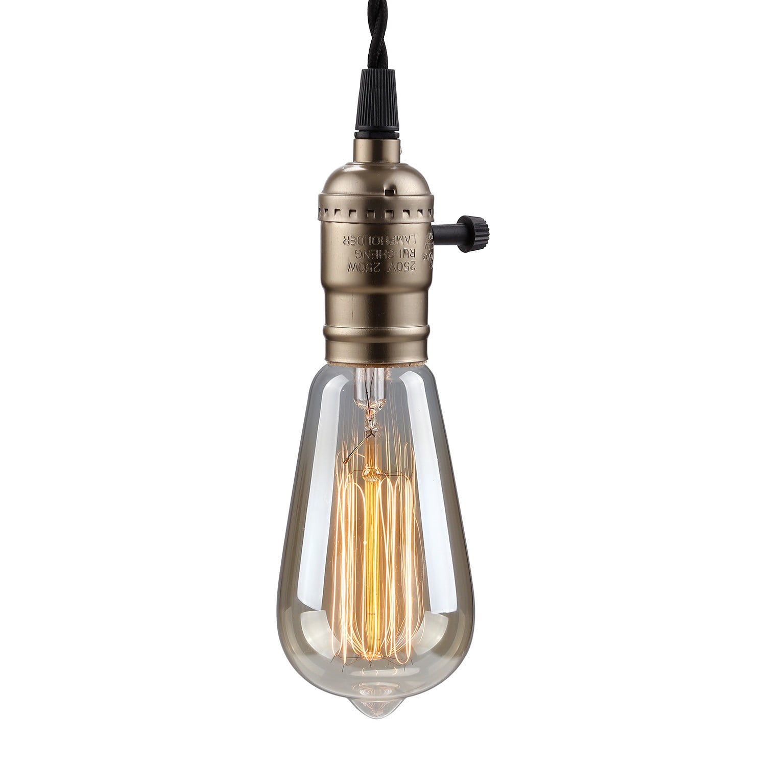 UL-listed Ceiling Pendant Light Fixtures, E26/E27 Lamp Holder, Antique Bronze