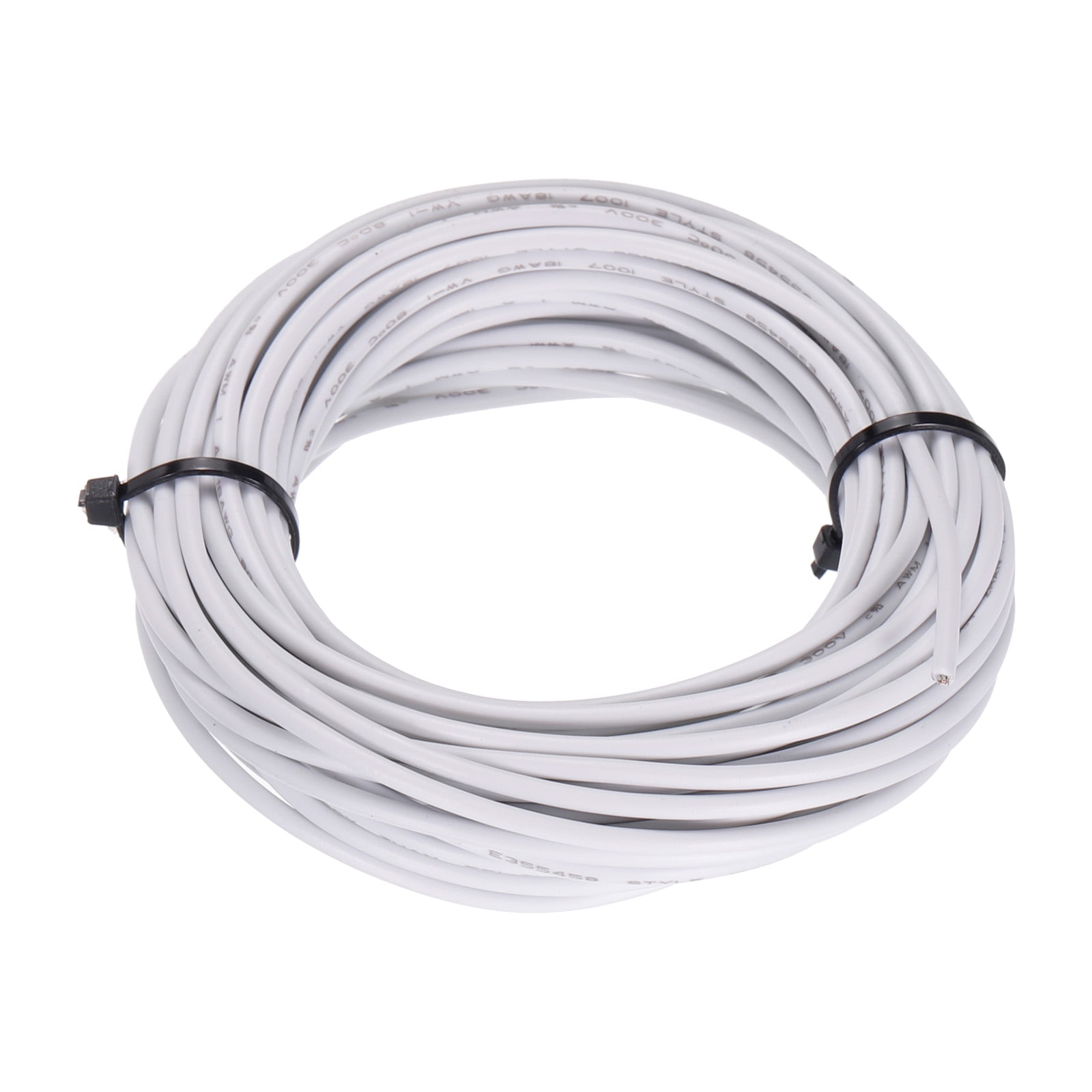 White 18 Gauge Stranded Hook Up Wire, 100 Foot Spool (Shade May Vary) main image 0