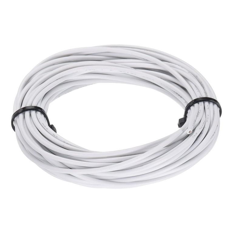 UL1007 20AWG Gauge Stranded Hook-Up Wires, PVC Electrical Wire Tinned  Copper Wire 7.5m/25ft White