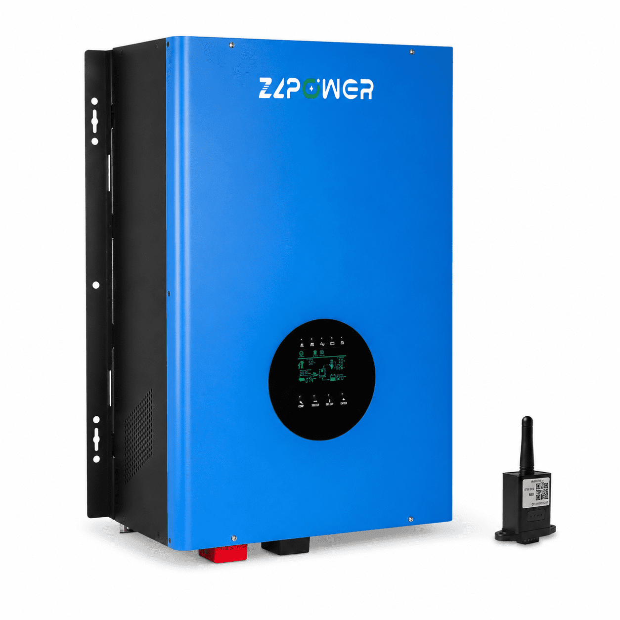 ZLPOWER 8000W 48V Hybrid Solar Inverter – 24000W Surge, Dual MPPT, UL1741 Certified, 120/240V Split-Phase Pure Sine Wave for Home & Business Backup