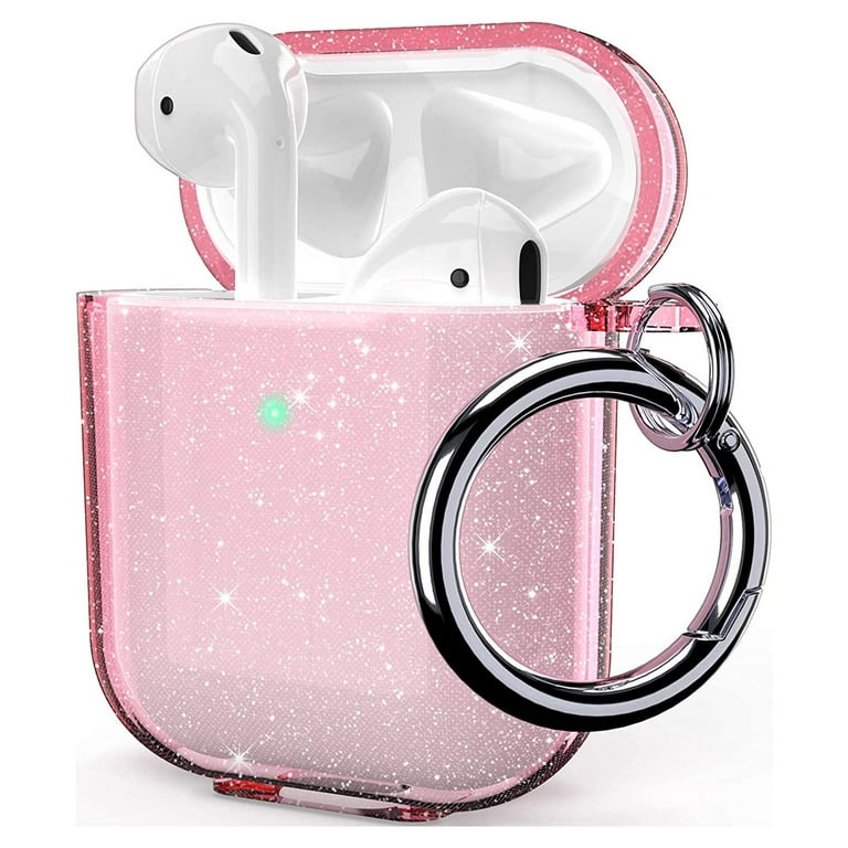 ULAK Cute Pink Glitter AirPods Wireless Case 1st/2nd Gen