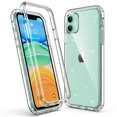 thumbnail image 1 of ULAK Case for iPhone 11 , Heavy Duty Shockproof Rugged Protection TPU Bumper Phone Case for Apple iPhone 11 6.1 inch for Girls Women, Bling Clear, 1 of 10