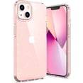 thumbnail image 1 of ULAK Glitter Case for iPhone 13, Clear Slim Shockproof Bumper Phone Case for Apple iPhone 13 2021 for Women Girls, Crystal Bling, 1 of 10