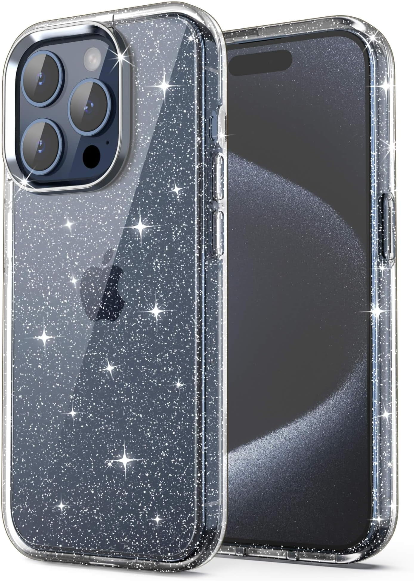 ULAK Glitter Case for iPhone 14 Pro Max, Clear Slim Shockproof Bumper Phone  Case for Apple iPhone 14 Pro Max 2022 for Women Girls, Crystal Sparkle