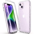 thumbnail image 1 of ULAK Phone Case for iPhone 14 Plus, Sturdy Rugged Hybrid Heavy Duty Shockproof Case for Apple iPhone 14 Plus 6.7 inch 2022, Crystal Glitter, 1 of 10