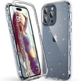 thumbnail image 1 of ULAK Phone Case for iPhone 15 Pro Max, Sturdy Rugged Hybrid Heavy Duty Shockproof Clear Case for Apple iPhone 15 Pro Max 6.7 inch 2023, Glitter, 1 of 8