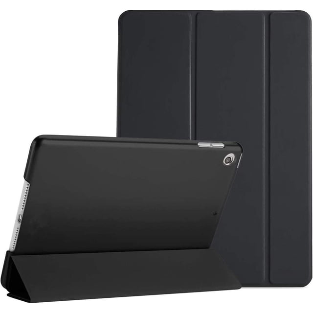 ULAK iPad 9th 8th 7th Gen Case 10.2, Slim Stand Smart Shockproof Cover for Apple iPad 9th 8th 7th Generation 2021 2020 2019, Black