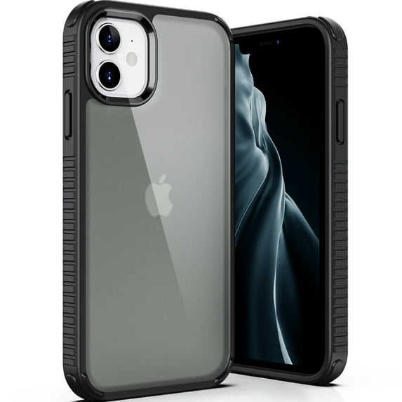 ULAK iPhone 11 Case, Cute Slim Shockproof Bumper Phone Case for Apple iPhone 11 6.1 inch for Women Girls, Black Clear