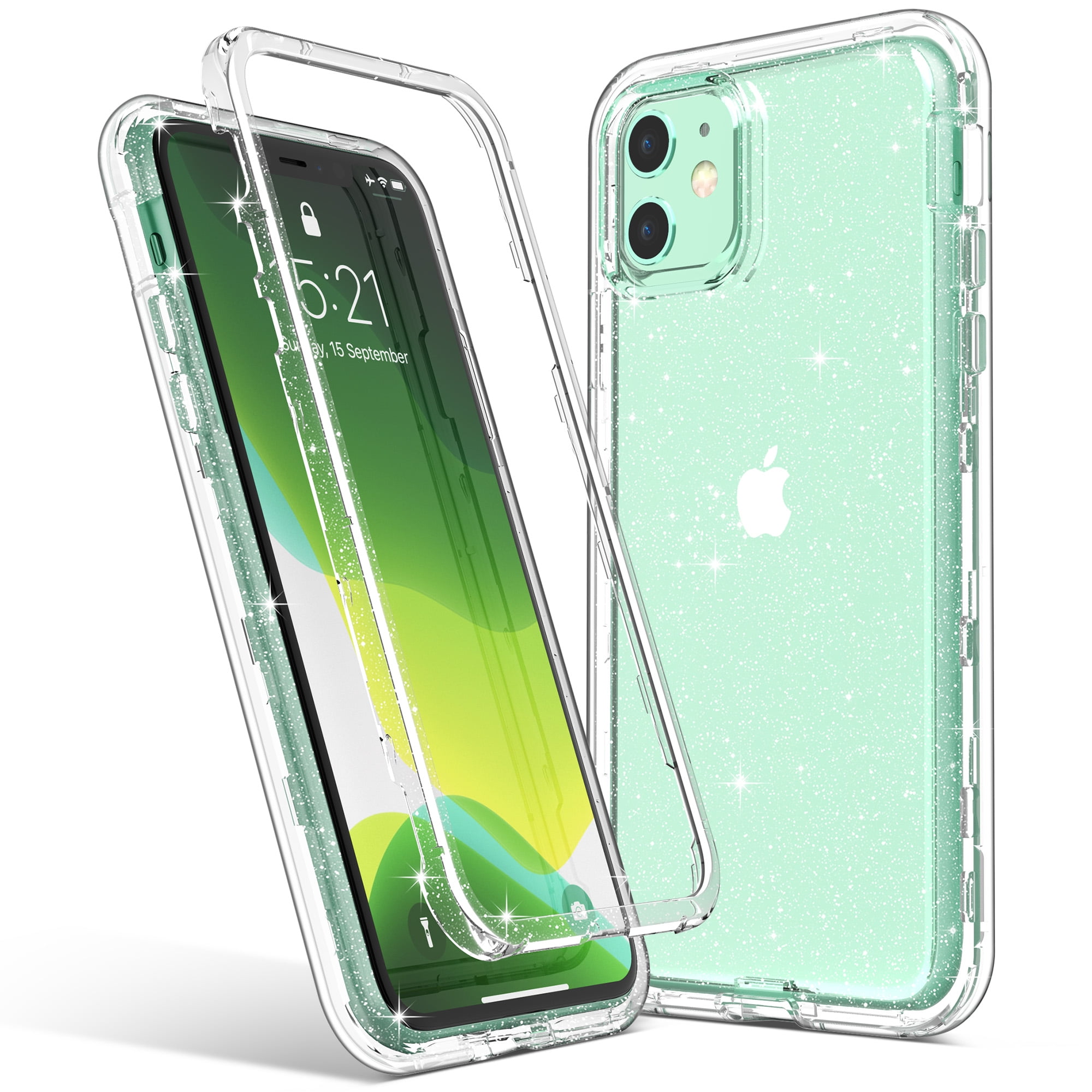 Ulak iPhone 12 Case, iPhone 12 Pro Case, Anti-Scratch Shockproof Bumper Slim Phone Case for Apple iPhone 12 / 12 Pro, Crystal Clear, Size: 6.1