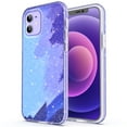 thumbnail image 1 of ULAK iPhone 12 Case,iPhone 12 Pro Case, Cute Painting Patterns for Girls Women, Hybrid 2 in 1 [Shock-Absorbing] Phone Case for Apple iPhone 12/12 Pro 6.1 inch, Purple Glitter, 1 of 8