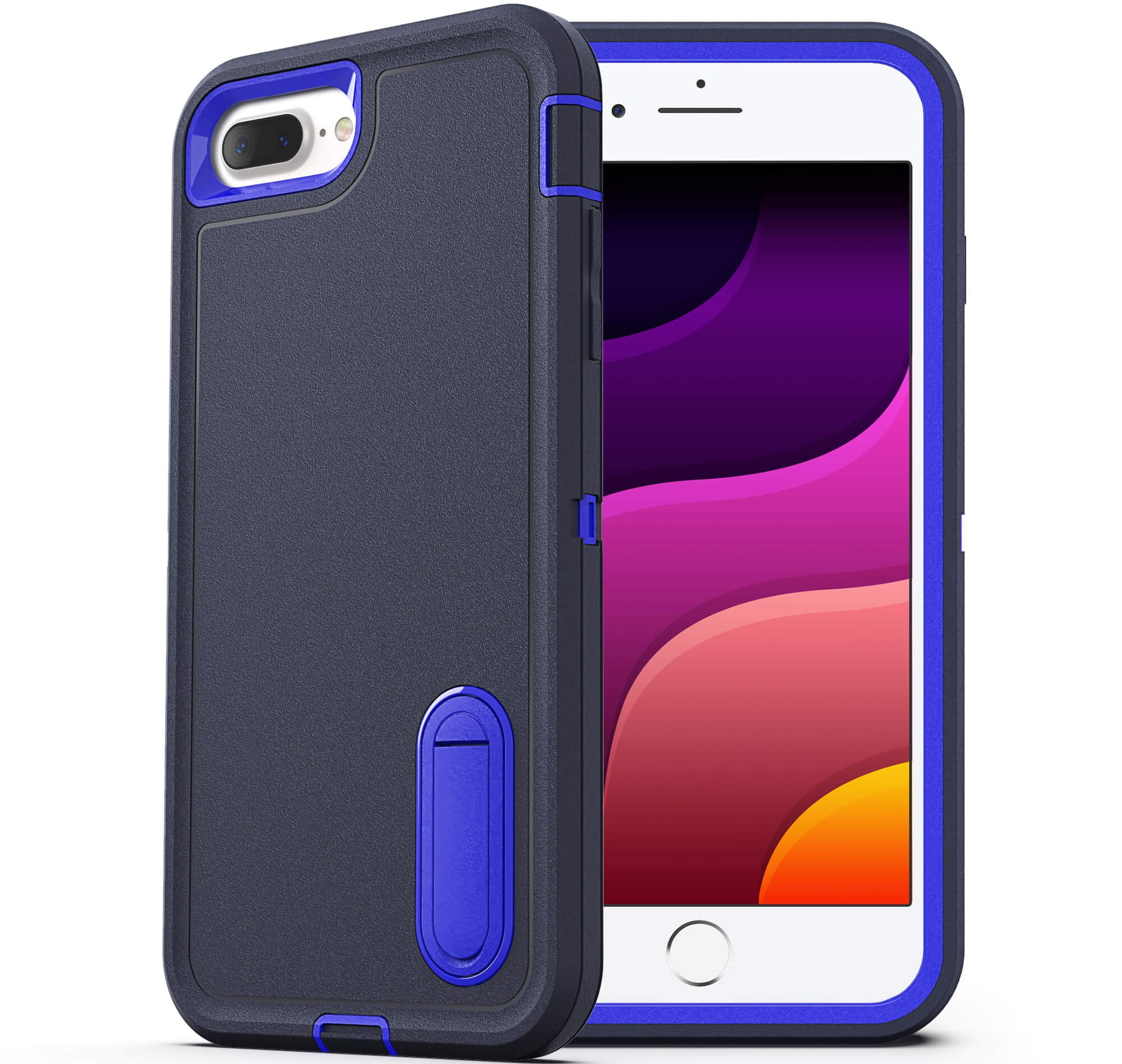 iPhone 8+ Plus Case Punkcase® LUCID 2.0 Purple Series w/ PUNK SHIELD Screen  Protector | Ultra Fit