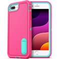 thumbnail image 1 of ULAK iPhone 8 Plus / 7 Plus / 6 Plus / 6s Plus Case, Heavy Duty Shockproof Bumper Phone Case for Apple iPhone 8Plus 7Plus 6Plus 6SPlus for Boys Men Women Girls, Pink, 1 of 8