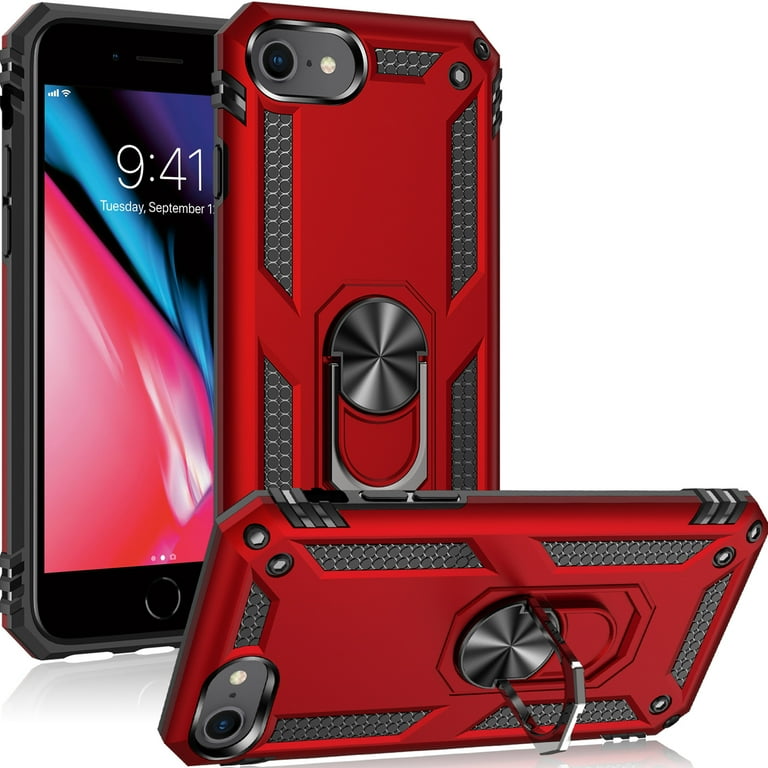ULAK iPhone SE 2022 Case for Kids, Magnetic Kickstand