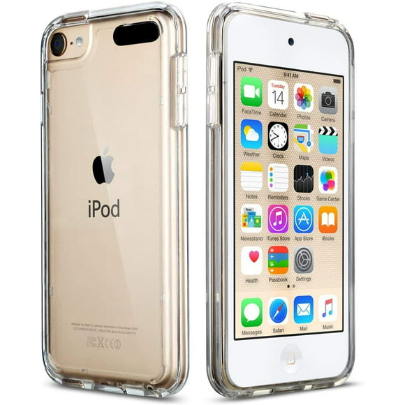 ULAK iPod Touch 7 6 5 Case, Sturdy Slim Shockproof Bumper Case for Apple iPod Touch 7th 6th 5th Generation, Clear