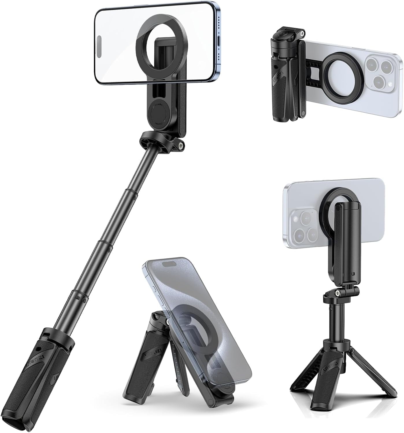 ULANZI JJ03 Magnetic Tripod for Phone With Remote Control 3-in-1 Selfie Stick