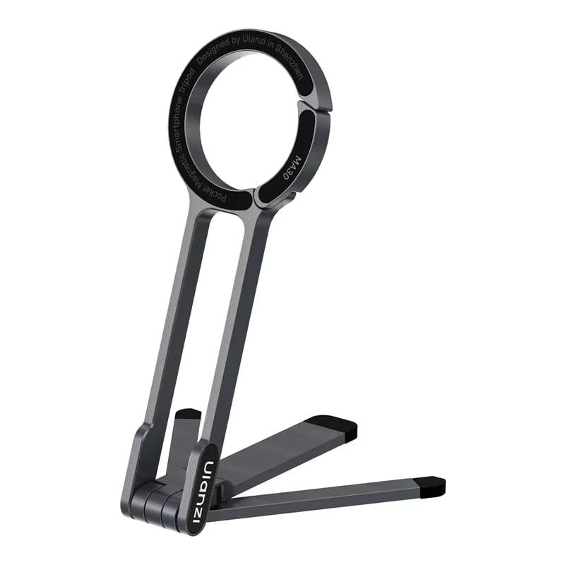 ULANZI MA30 Magnetic Phone Tripod Stand - Carabiner-Mounted, Dual-Sided Maglock Aluminum Handle Compatible with iPhone 17/16/15/14/13/12 Series (Including Pro/Pro Max)
