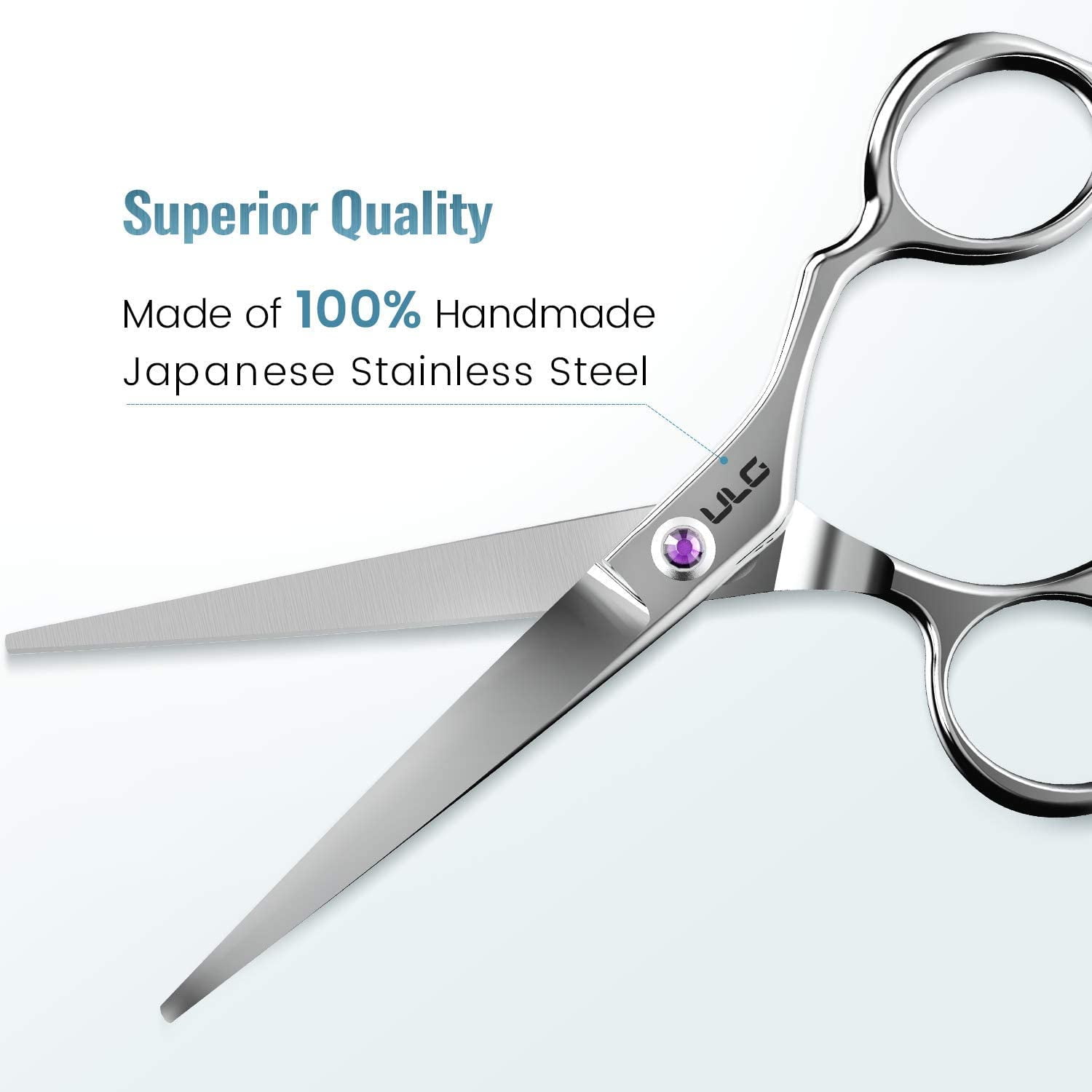 ULG Hair Cutting Scissors Haircut Shears Barber Hair Trimming Scissor