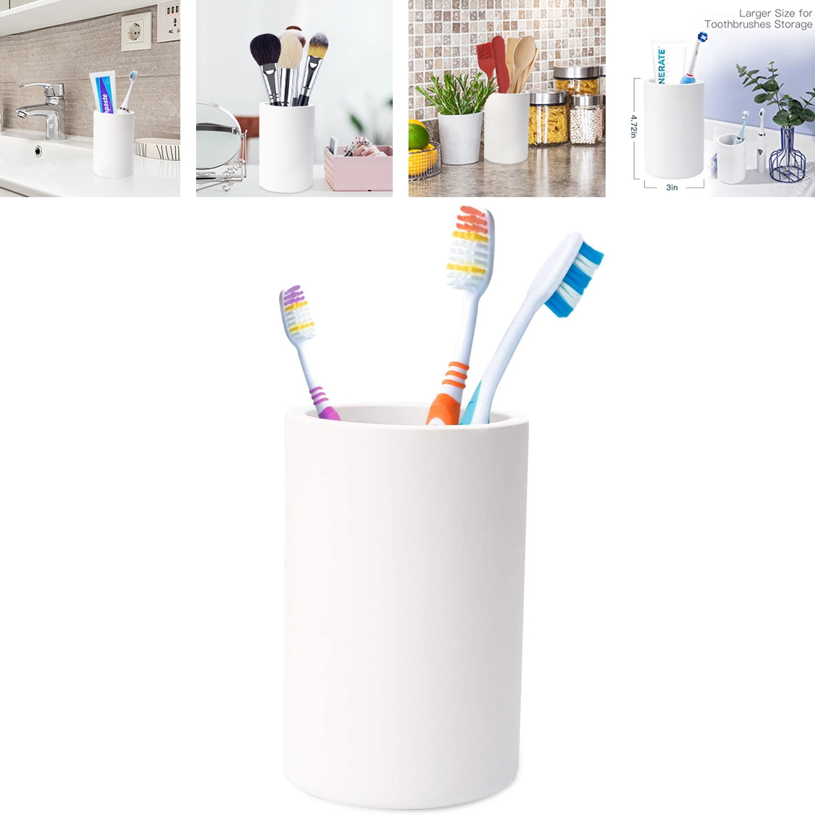 ULG Organic Natural Materials Diatomite Tooth Brush Holder Toothbrush