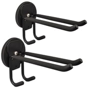 ULIBERMAGNET Double Layer Magnetic Hooks,Heavy Duty Magnetic Storage Hooks for Garden Tools,Shovel,Rope,Cable,Hose,Power Tool Organizer for Garages,Gardens,Workshop (2PACK/3.46INCH)
