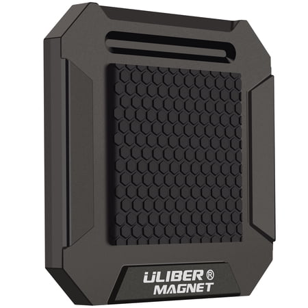 ULIBERMAGNET Magnetic Tool Holster,Heavy Duty Clip-On Belt Holder,Soild Aluminum Strong Tool Holster Belt Clip for Screw Driver,Drill Bit, Wrench, Hammer, Pliers, Nails, Hardware Tools