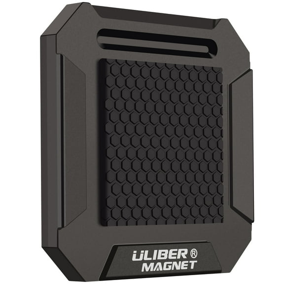 ULIBERMAGNET Magnetic Tool Holster,Heavy Duty Clip-On Belt Holder,Soild Aluminum Strong Tool Holster Belt Clip for Screw Driver,Drill Bit, Wrench, Hammer, Pliers, Nails, Hardware Tools