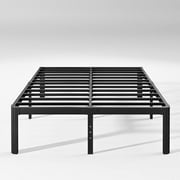 ULIESC 14 Inch High Queen Bed Frame No Box Spring Needed, Heavy Duty Metal Platform Bed Frame Queen with Round Corners, Easy Assembly and Noise-Free, Black