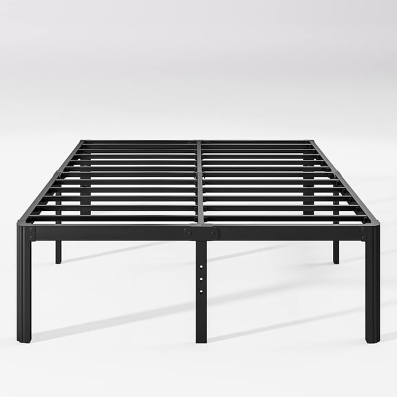 ULIESC 16 Inch High Queen Bed Frame No Box Spring Needed, Heavy Duty Metal Platform Bed Frame Queen with Round Corners, Easy Assembly and Noise-Free, Black