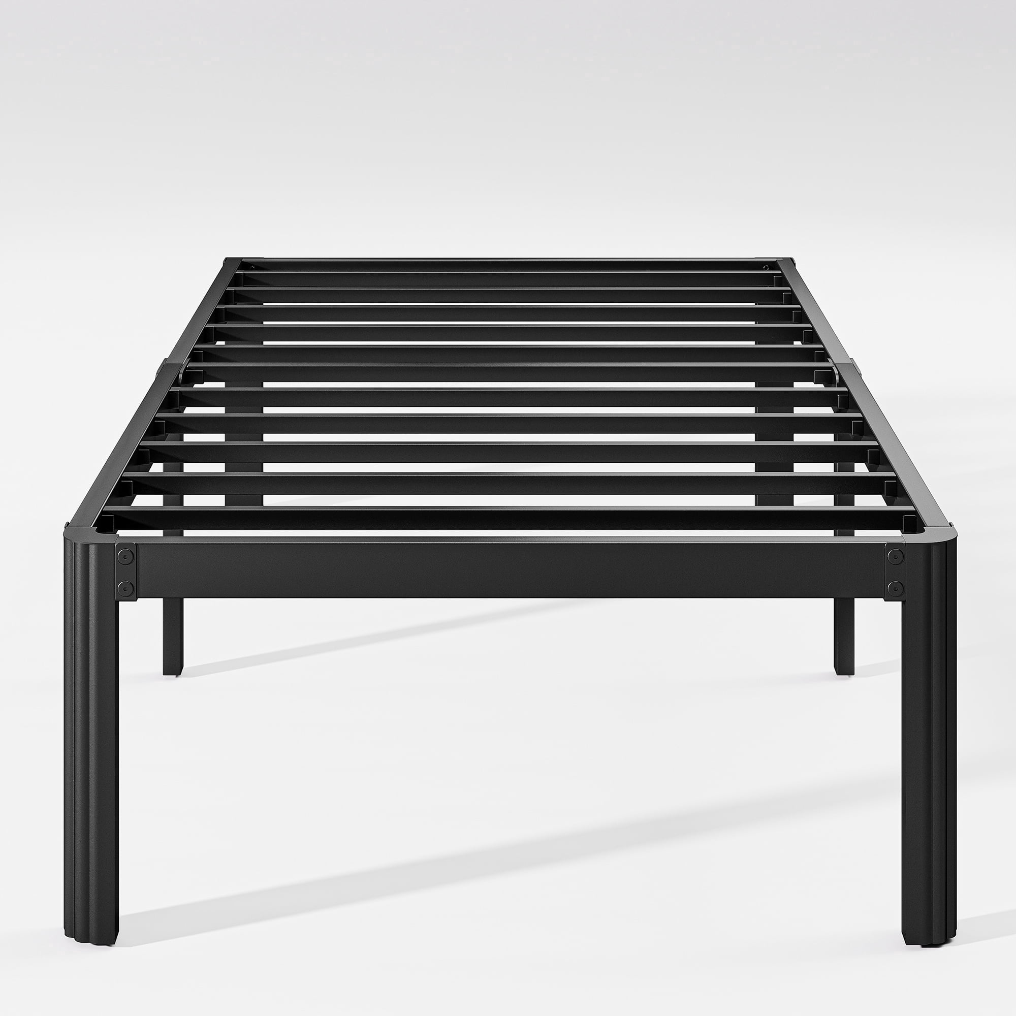 ULIESC 18 Inch High Twin Bed Frame No Box Spring Needed, Heavy Duty ...