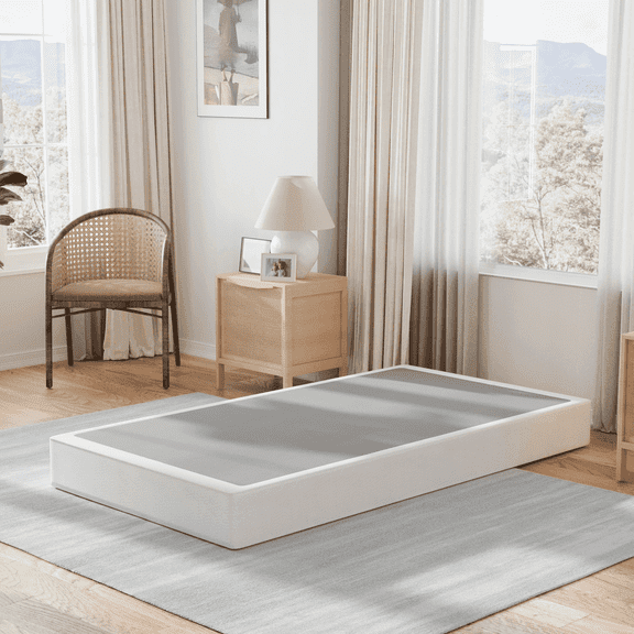 ULIESC 7 Inch Twin Box Spring, Twin Size Box Spring Only, Metal Box Spring Twin with Fabric Cover, Sturdy Mattress Foundation, Noise Free, Non-Slip, Easy Assembly