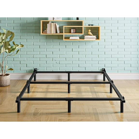 ULIESC King Size Bed Frame, 7 Inch Metal Bed Frame, Low Profile Bed Base For Box Spring, Easy Assembly, Black
