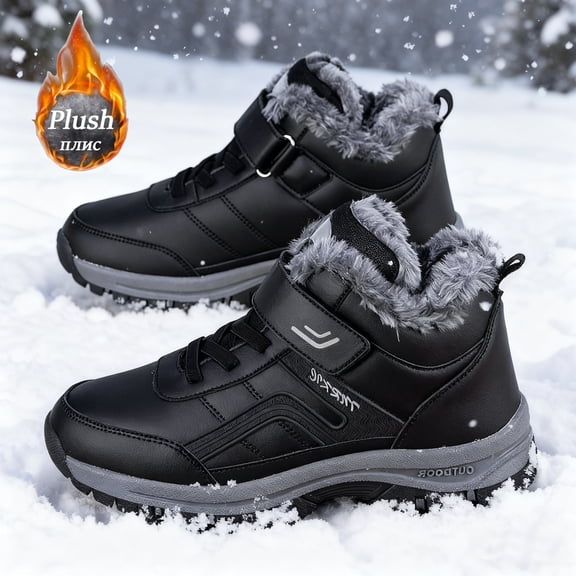 ULSTO Women'S Snow Boots Fur Lined Warm Ankle Boot Waterproof Anti-Slip Winter Outdoor Sports Shoes Waterproof Snow Winter Boots Fur Lined Lightweight Outdoor Anti-Slip