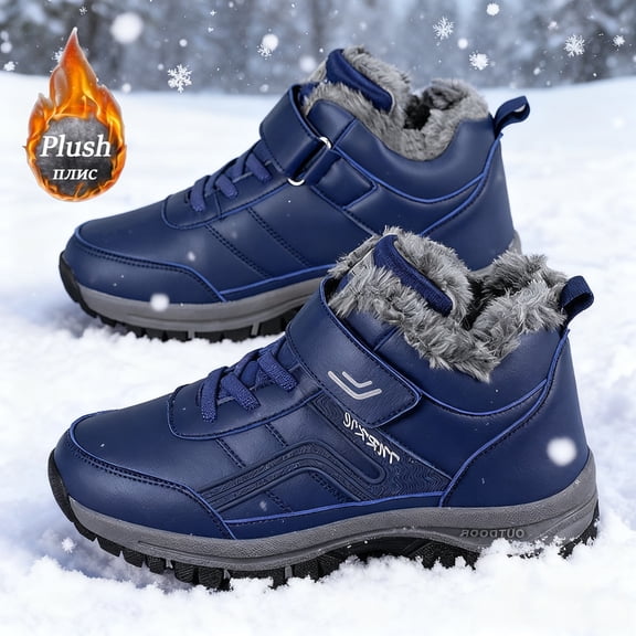 ULSTO Women'S Snow Boots Fur Lined Warm Ankle Boot Waterproof Anti-Slip Winter Outdoor Sports Shoes Waterproof Snow Winter Boots Fur Lined Lightweight Outdoor Anti-Slip