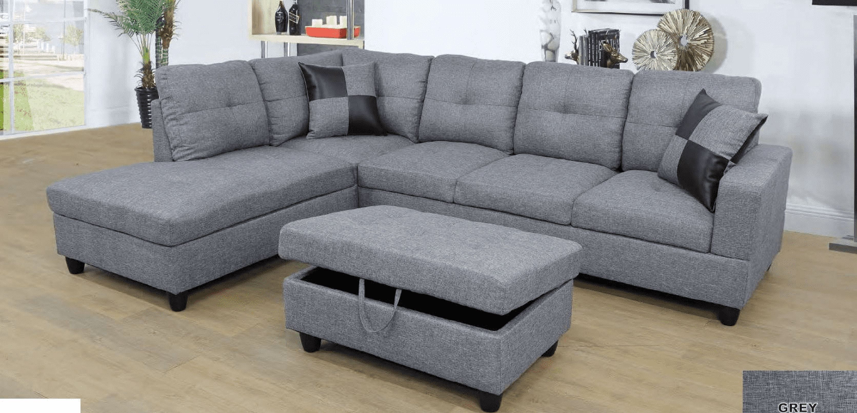 Microfiber left facing sectional discount