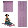 thumbnail image 1 of Gaiam 6mm Ultra-Sticky Alignment 1 Yoga Mat - Viola, 1 of 8