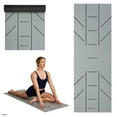 thumbnail image 1 of Gaiam Ultra-Sticky Alignment Yoga Mat, Granite, 6mm Thickness, Made from PVC, 1 of 8