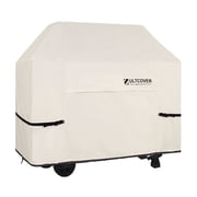 ULTCOVER Smart Selection Waterproof BBQ Gas Grill Cover 72 inch 420D Dustproof UV Resistant Anti-Tear Outdoor Gas Barbecue Grill Cover,Beige