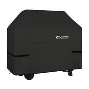 ULTCOVER Smart Selection Waterproof BBQ Gas Grill Cover 64 inch 420D Dustproof UV Resistant Anti-Tear Outdoor Gas Barbecue Grill Cover,Black