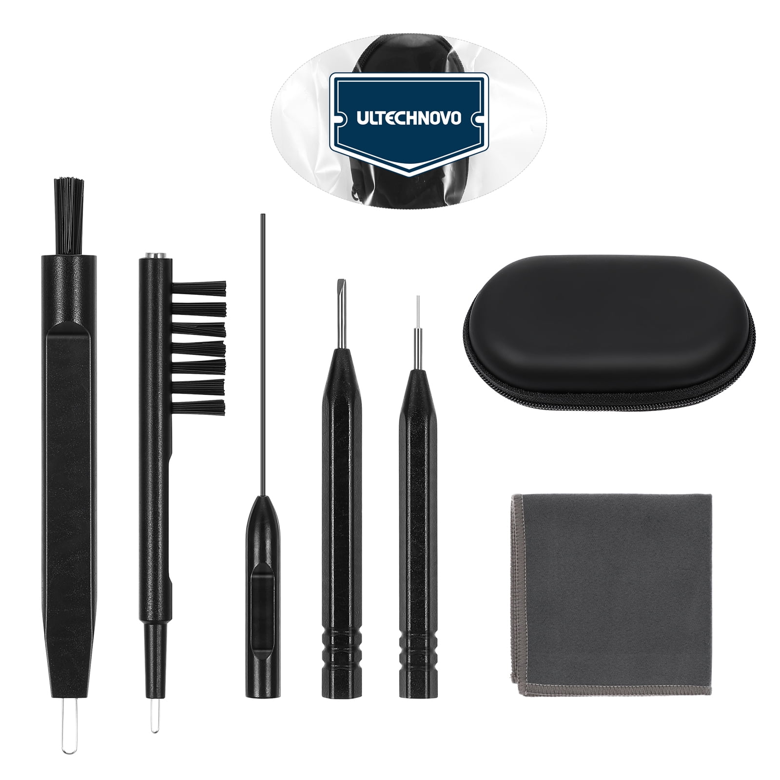 ULTECHNOVO 1 Set Hearing Aid Cleaning Rods Brushes Practical Hear Aid