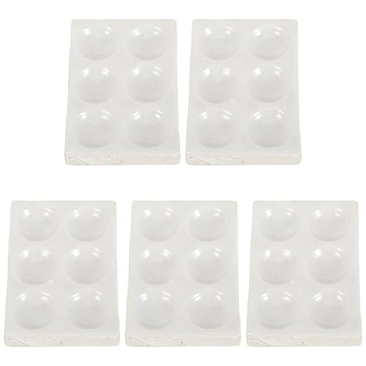 ULTECHNOVO 5 Pcs Ceramic Reaction Plate Laboratory Tools Chemistry Lab ...