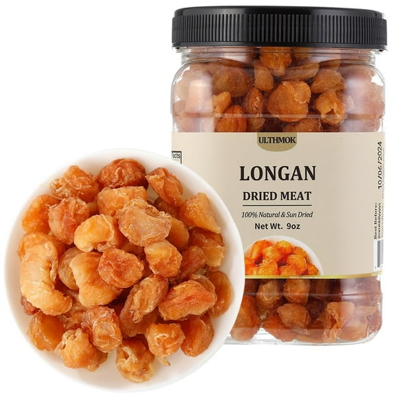 ULTHMOK Dried Longan Fruit 9 Oz/256g,Selected Longan Fruit,100% Natural, No Sugar Added & No Additive