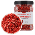 thumbnail image 1 of ULTHMOK Freeze Dried Strawberries Pieces 6.5 Oz/185g,Frozen Dried Strawberry,100% Natural & No Additives, 1 of 7