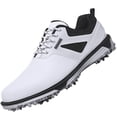 thumbnail image 1 of ULTIANT Men's Golf Shoes Fixed Nailless Sole Waterproof Lightweight No-Slip Walking shoes Size7.5-14, 1 of 2