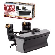 ULTIMATE Black Commentator Table Playset for WWE & AEW Wrestling Action Figures