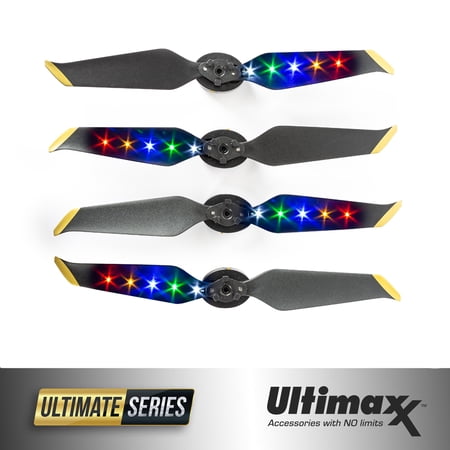 ULTIMAXX 2 Pairs Low-Noise Quick-Release LED Propellers for Mavic 2 Pro/Zoom