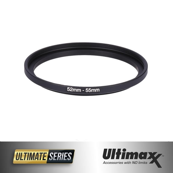 ULTIMAXX 52mm Lens to 55mm Filter Step-Up Ring