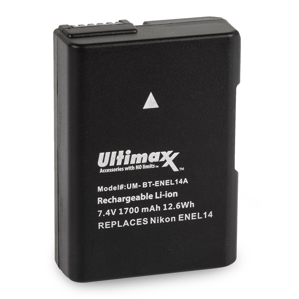 Batterie Lithium-ion 1230mAh Compatible Nikon EN-EL14, EN-EL14A, EN-EL14E
