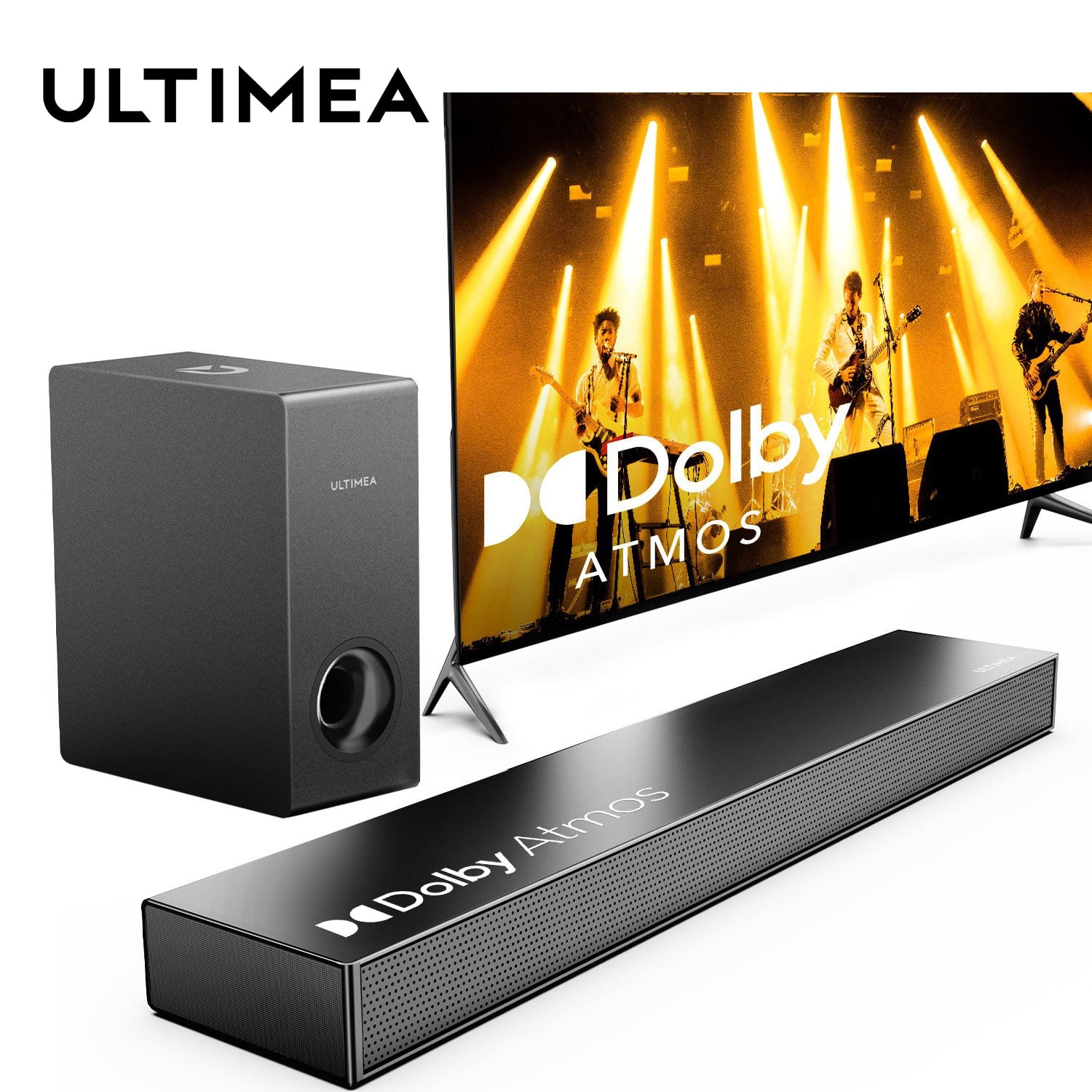 ULTIMEA 2.1 Sound Bar for Smart TV With Dolby Atmos,190W Peak Power ...