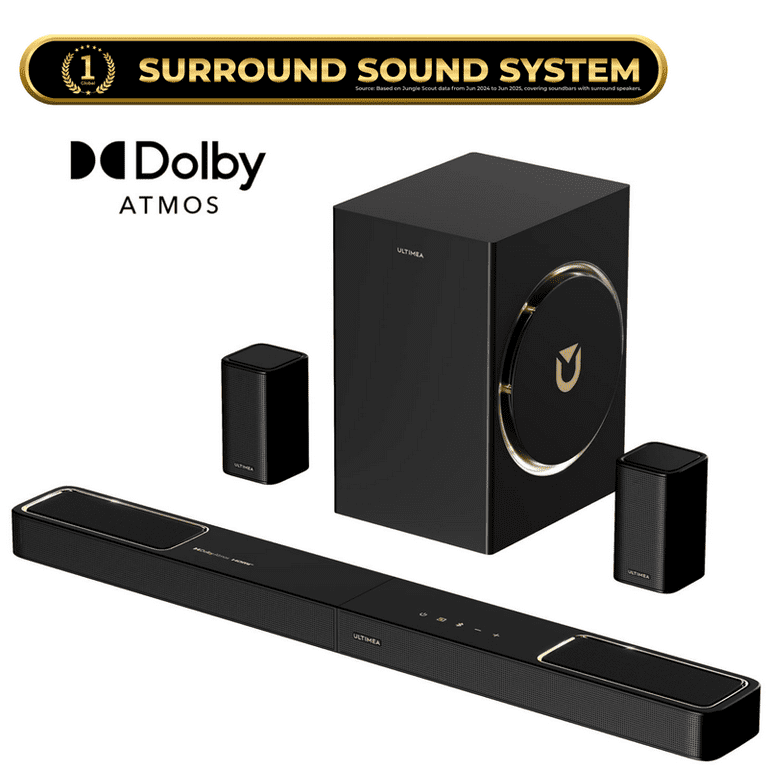 ULTIMEA 5.1.2ch Sound Bar with Dolby Atmos, Surround Sound System